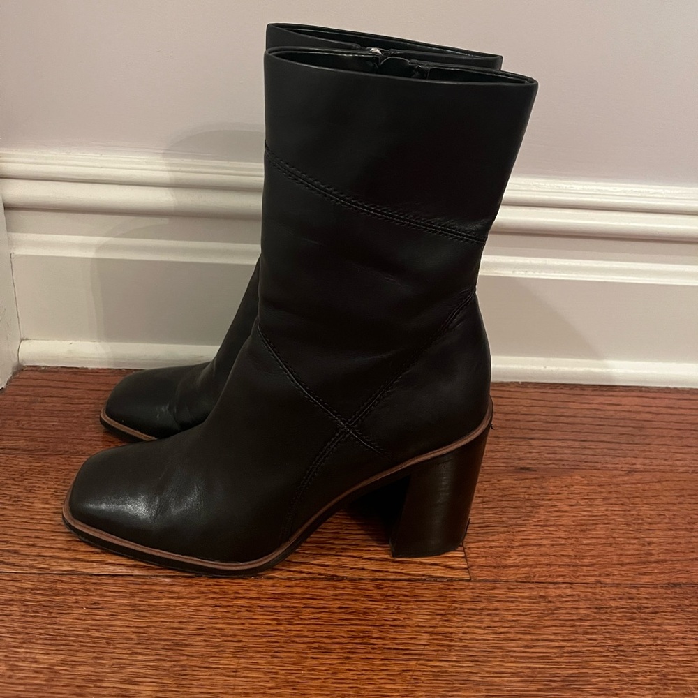 Franco Sarto square toe boot